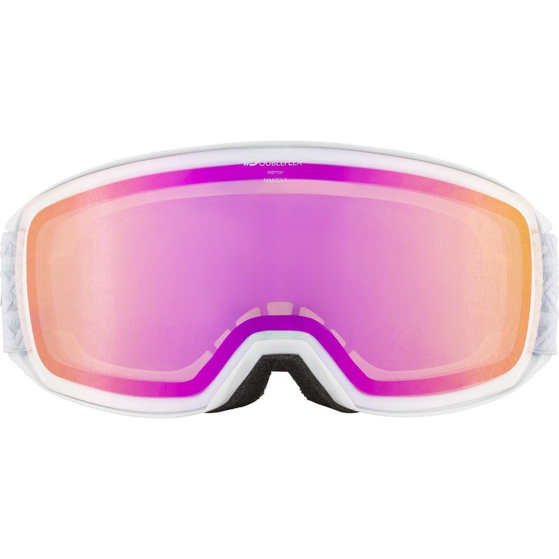 Alpina Nakiska Q-Lite Ski Goggles, Matte White, One Size