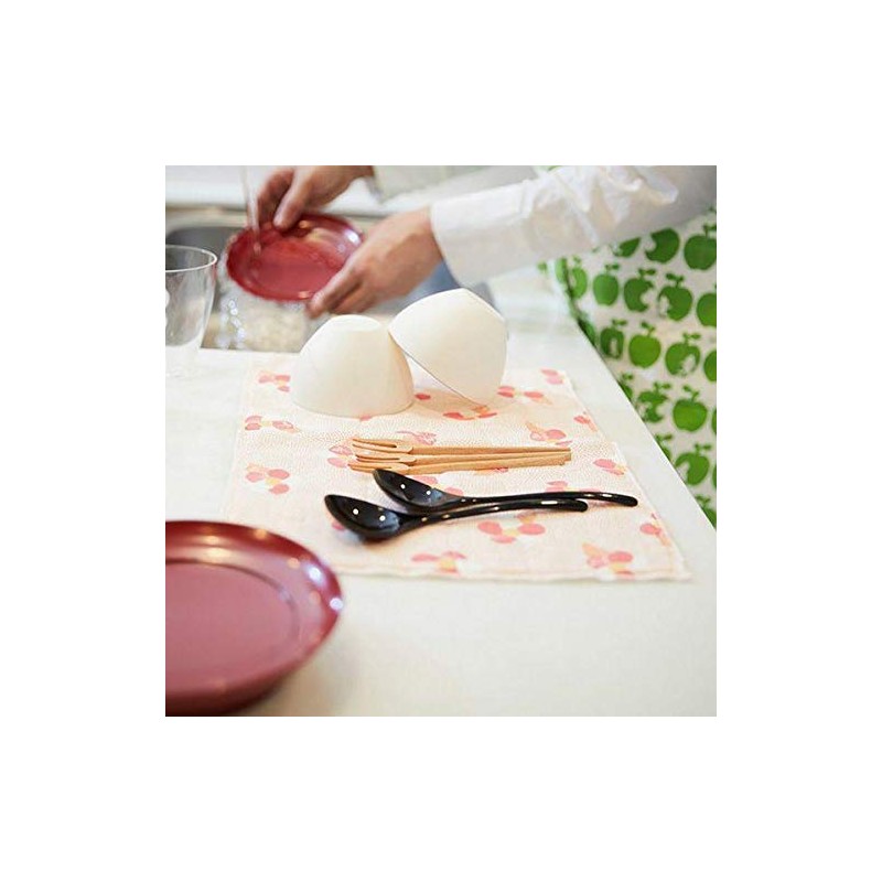 Shirayuki Fukin Yuzen Dish Towel, Cat Pattern, Cherry, Use Chlorine