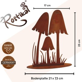 Iron, Mushrooms, decoration ideas for the autumn of metal