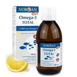 NORSAN Premium Omega 3 Fish Oil Total Lemon High Dose - 2,000 mg Omega 3 per Serving - Over 2,000 Doctors Recommend Norsan Omega 3 - 100% Natural, 800 IU Vitamin D3, No Belching