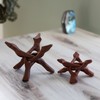 Wish Well 2 Piece Wooden Tripod Stand - 4" &