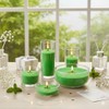 Monivi Scented Candle Sand with Wicks 1.1lb Green Pearled Candle