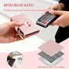 furid Small Card Wallet Women: Rfid Leather Smart Pop Up