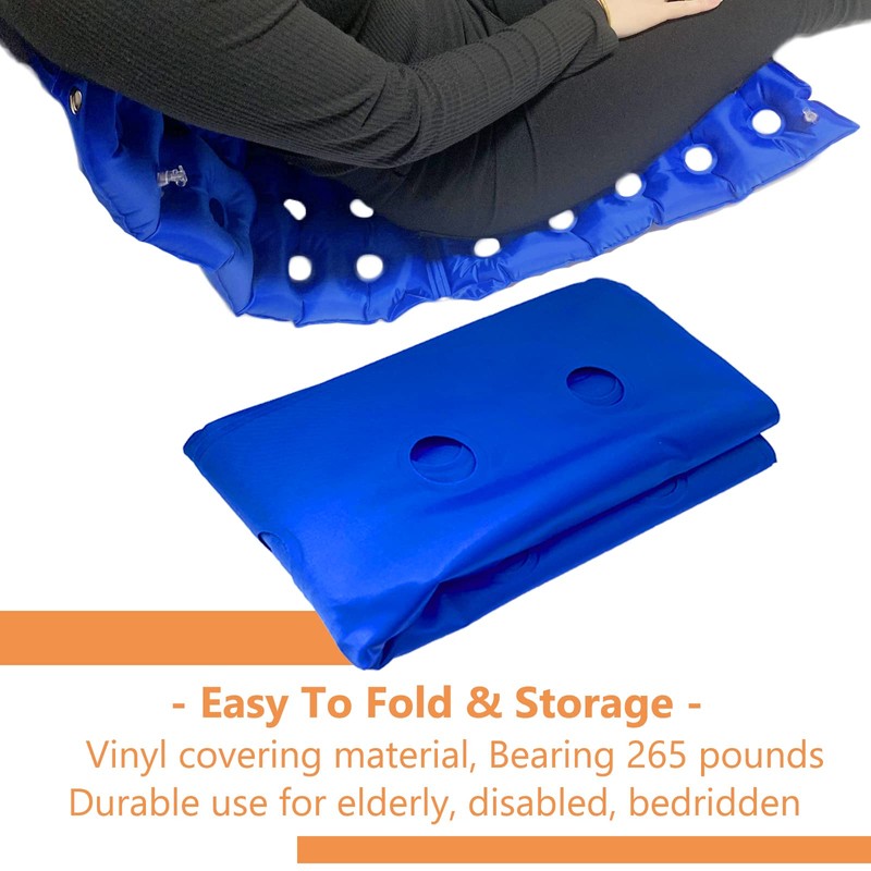 Bedridden Inflatable Seat Cushion Anti-Bedsore Wheelchair Air Seat Pad with
