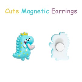 NEWITIN 15 Pairs Magnetic Stud Earrings for Girls Clip on Earrings Hypoallergenic Earrings Non Piercing Girls Earrings Cute Magnetic Earrings for Kids Women