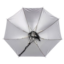 uxcell Purple Polyester 8 Ribs Fishing Sun Rain Headwear Umbrella Hat Cap