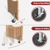 Gate Wheels with Side Brake, Spring Loaded Gate Casters for
