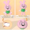 Unbranded Riggy The Rabbit Monkey Plush Stuffed Figure Bunny Doll