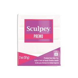 Premo Sculpey Polymer Clay 2 Ounces-White Translucent (PE02 5527)