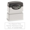 Infusion MaxLight Custom Logo Pre-Inked Rubber Stamp, 1/2" x 1-5/8",