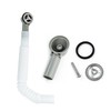 2x Overflow Pipes, Overflow Tube for Sink Extendible, Circular Interface(Size: