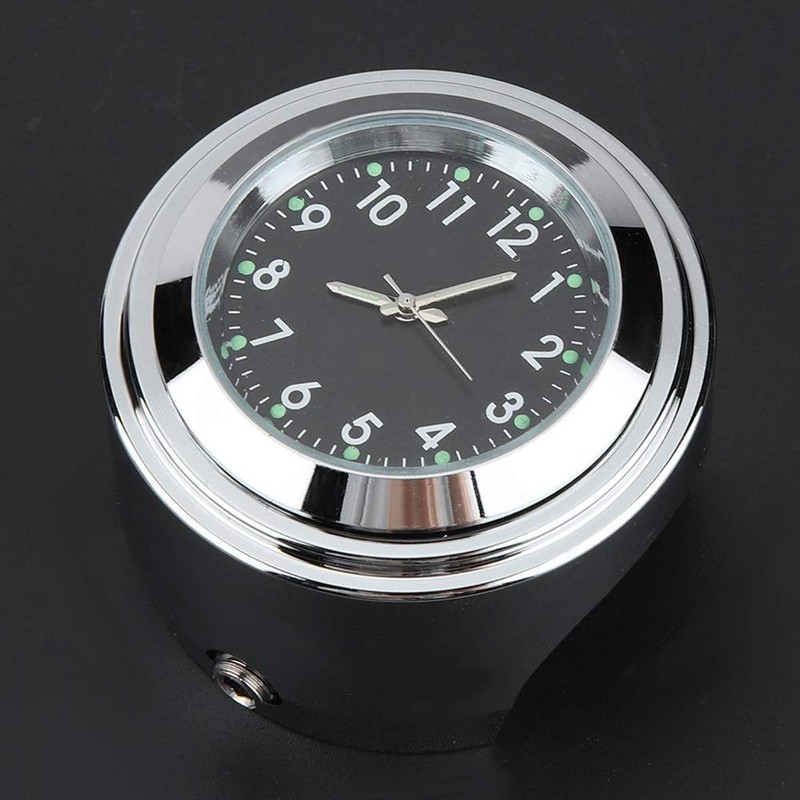 EVGATSAUTO Motorcycle Handlebar Watch, 7/8 Inch 1 Inch Motorcycle Handlebar