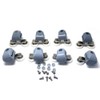 New 8Pcs Double TwinTop / Bottom Shower Door ROLLERS /