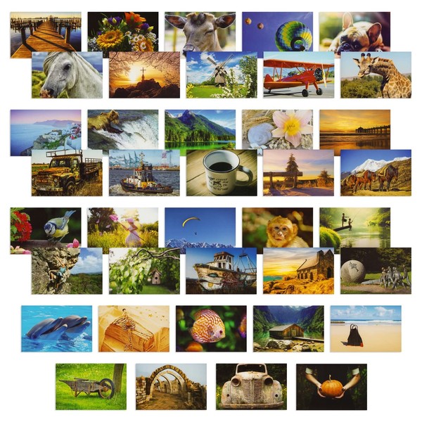 BEST PAPER GREETINGS 40 Pack Around the World Postcards Bulk