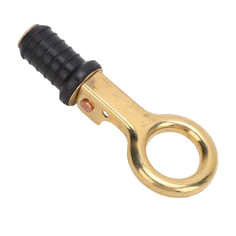 Snap Handle Drain Plug Rubber Brass Twist Design Long Lasting