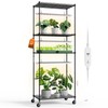 Bstrip Plant Shelf with Grow Light with Timer, Plant Stand