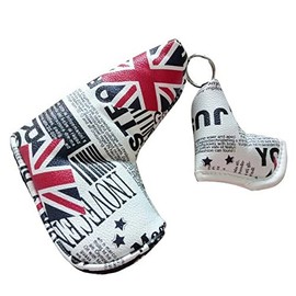 Custom Putter Cover with Key Ring Pin Type Magnetic Select Plaza (Union Flag)