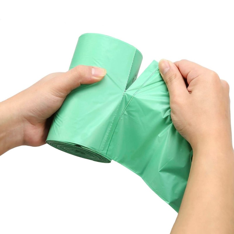 C Crystal Lemon 30 Counts Compostable Trash Bags, 6 Gallon