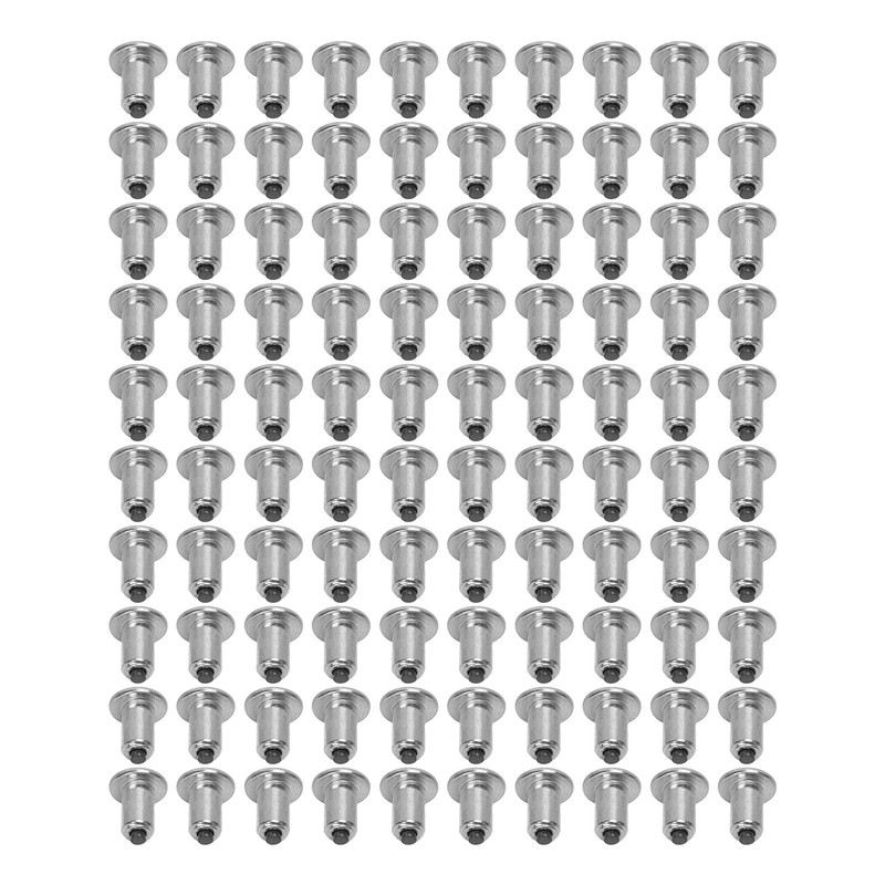 QANYEGN 100PCS Tire Studs Silver, Car Tire Snow Spikes, Universal