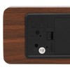 LED Wood Digital Alarm Clock 3 Level Brightness Electronic Clock