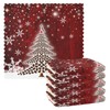 Paquete de 6 toallas de cocina reutilizables para árbol de