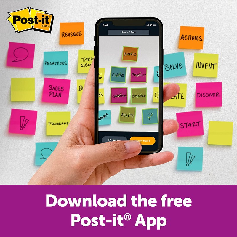 Post it (R) Super Sticky Notes, 4 in. x 4