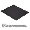 MECCANIXITY Black ABS Plastic Sheet 10x8x0.08inch for Building Model, DIY