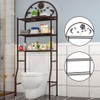 CNCEST Metal 3-Tier Toilet Storage Rack, Over Toilet Shelf Organizer