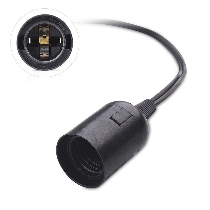 Cable Matters 2-Pack Plug in Hanging Light Cord with Switch