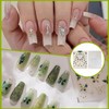 KEQAR 3D Nail Art Sticker, Selbstklebende Nagelsticker Mit 3D-Design, Einfache