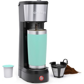 Chefman InstaCoffee Max, The Easiest Way to Brew the Boldest Single-Serve Coffee, Use Fresh And Flavorful Grounds or K-Cups