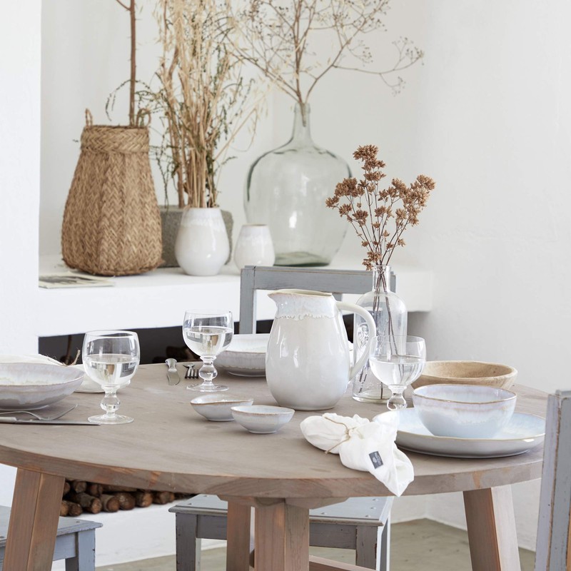 Costa Nova Brisa Collection Stoneware Ceramic Pasta Bowl 9", Sal