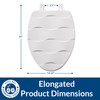 MAYFAIR 133SLOW 000 Sculptured Basket Weave Toilet Seat will Slow