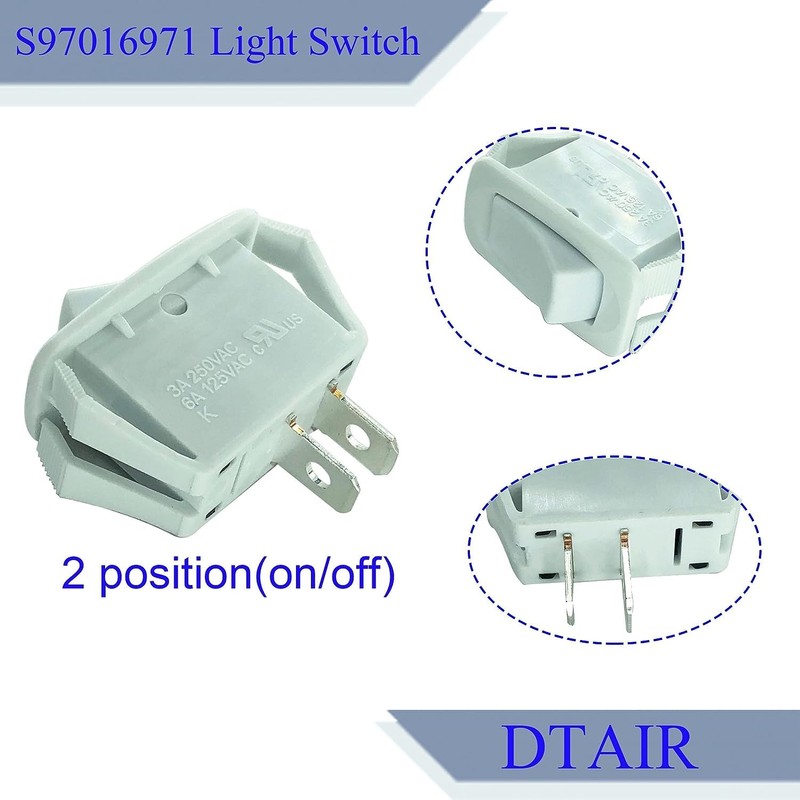 S97016971 Fan Motor & Light Switch Kit by DTAIR Replacement