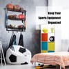 XCSOURCE Sports Equipment Organizer, 3-Tier Ball Storage Rack with Bat