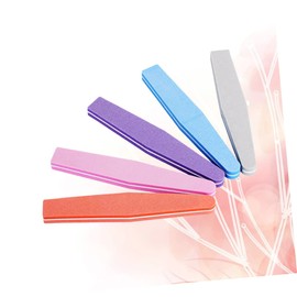 FOMIYES Professional Nail Shiner Sponge 5pcs Nail Buffing Blocks 4 Sides Random Color