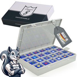 Lemuel´s Lockdown Heavy Sortierbox für Kleinteile – Kleinteilemagazin, Sortimentskasten, Werkzeug Organizer – Ideal für Werkstatt und Hobby | Schraubenbox, Werkzeugbox leer, Modellbau, Tool organisers