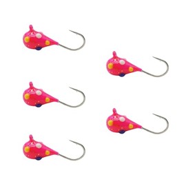 Juego de plantillas de pesca de hielo de tungsteno, señuelos de pesca con hielo, máxima sensible, con lágrimas de tungsteno, gancho para cabeza de panfish, crappie, leguera, perca, trucha, bluegill