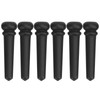 6pcs Ebony Acoustic Guitar Pins Pegs Guitar Parts Replacement Tool