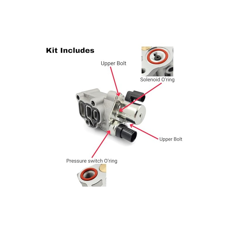 VTEC Solenoid Upper Gasket - O-Ring Seal Kit - Compatible