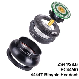 ZTTO Bike Headset, MTB 44mm ZS44 EC44 CNC 1 1/8"-1 1/2" Straight Tube Frame to Tapered Tube Fork 1.5 Adapter Headset, 4444T (Green)