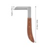 Steel Hoof Knife L Shaped Ergonomic Curved Handle Hoof Trimming