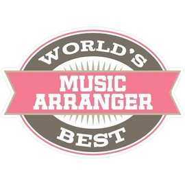 CafePress Music Arranger Gift Large Die Cut Sticker, 8.75" x 8.75" Glossy Finish
