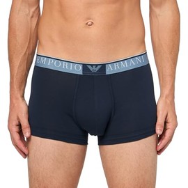 Emporio Armani Men's Logo Waistband Trunk, Marine
