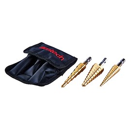 Amtech F0785 3 Piece high Speed Steel Step Drill Set