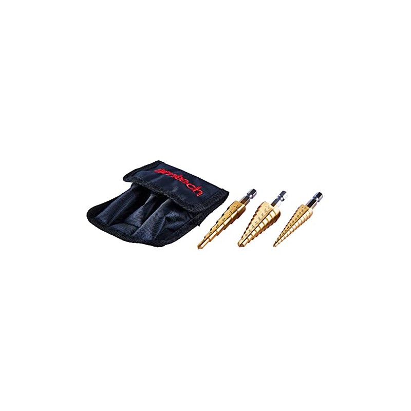 Amtech F0785 3 Piece high Speed Steel Step Drill Set