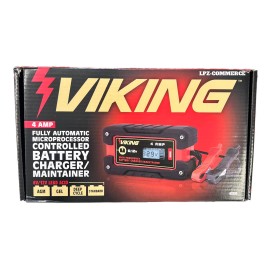 Viking NEW VIKING Fully Automatic Microprocessor Controlled Battery Charger Maintainer
