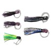 5PCS Saltwater Trolling Lure PVC Squid Skirted Deep Sea Fishing