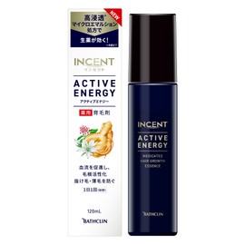 Incent Active Energy 4.1 fl oz (120 ml) Men's Hair Growth Compound Bath Clean, Quasi Drug