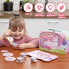 JOYIN Unicorn Tea Party Set for Little Girls, Pretend Pink